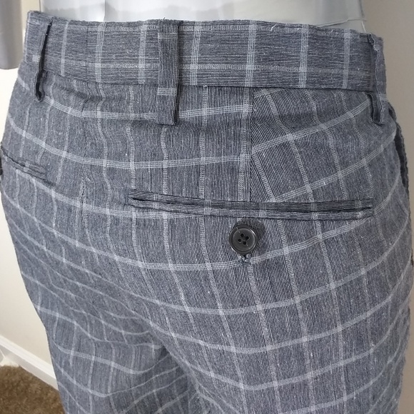 BOGO 🆓! Banana Republic Checkered Shorts Gray 30 - Picture 2 of 6